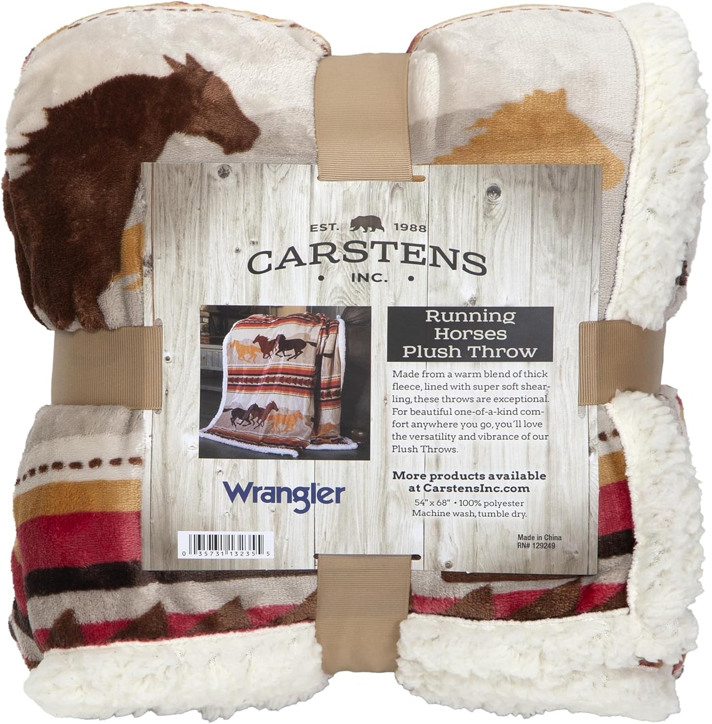 Wrangler Ultra Premium Super Soft Plush Sherpa Fleece Blanket