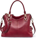 Soft Women Top Grain Leather Satchel Tote - Fits 13in Laptop