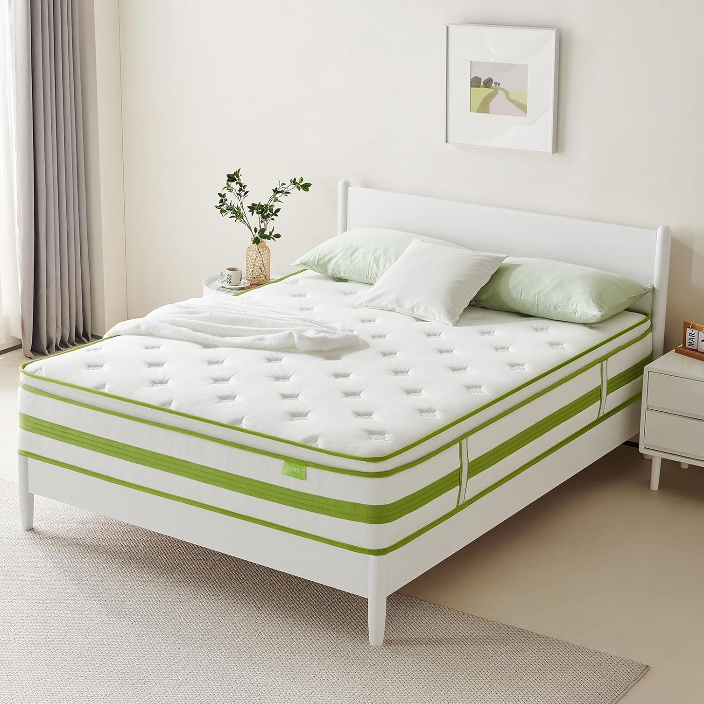 12 Inch Full Size Mattress for Undisturbed Sleep and Comfort