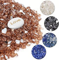 Lechloris 20lb Fire Glass for Fire Pit - Reflective Amber 1/2 in
