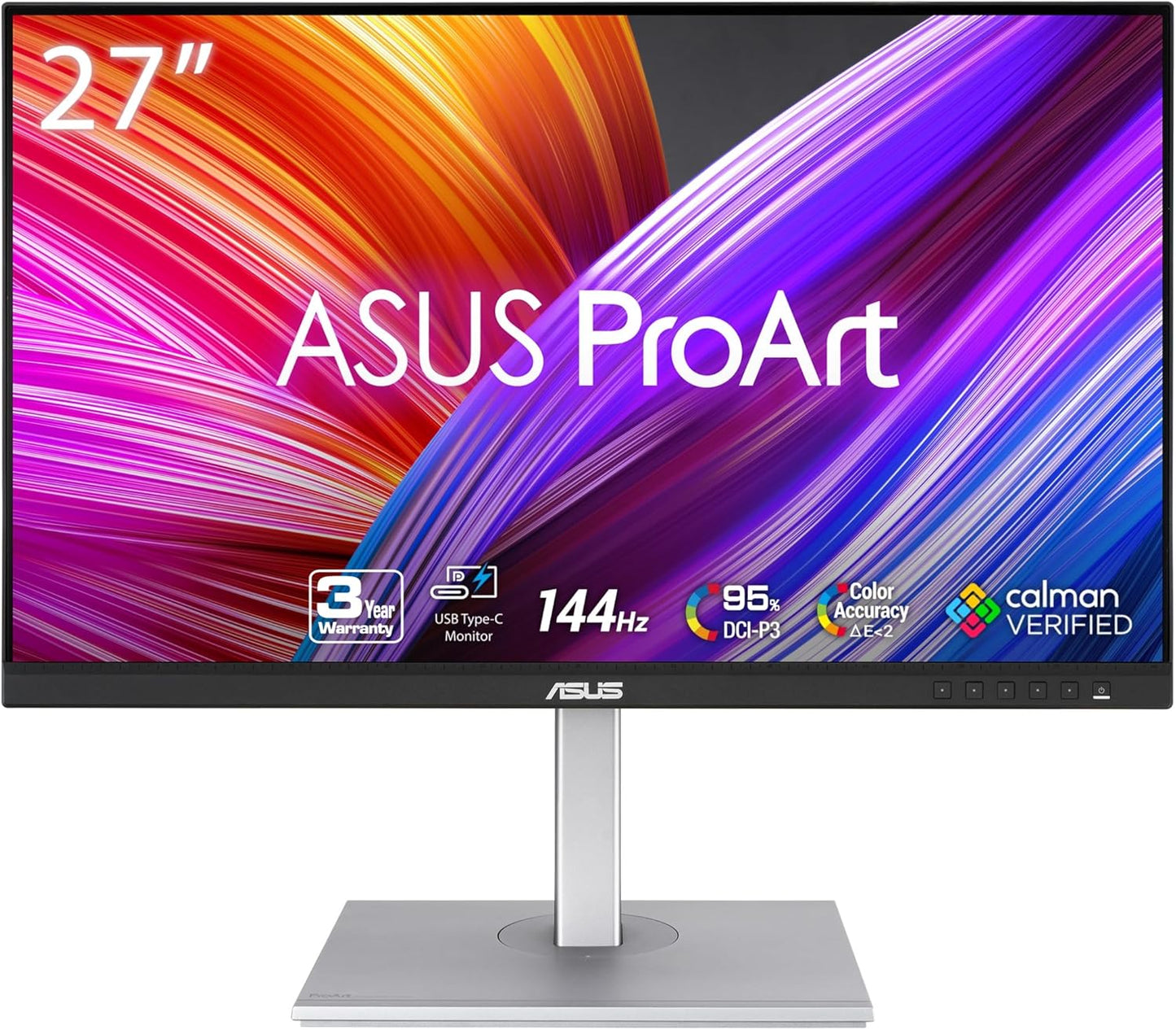 ASUS ProArt Display 27 QHD Monitor with 144Hz Refresh Rate