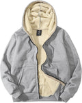 Flygo Men's Sherpa Hoodie Jacket for Ultimate Winter Comfort