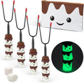 Glow in the Dark Marshmallow Roasting Sticks - Set of 4 - Telescoping
