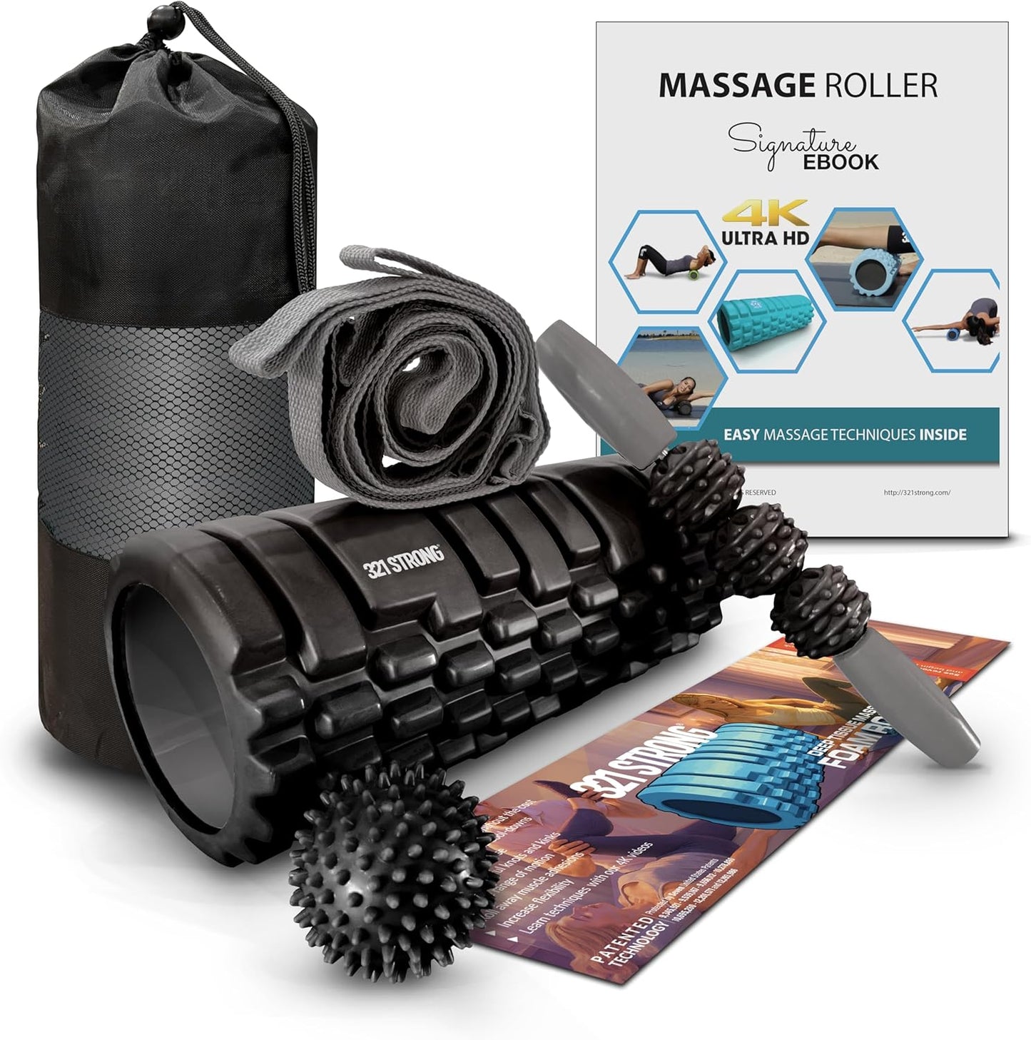 5 in 1 Foam Roller Set for Deep Tissue Massage and Stretching