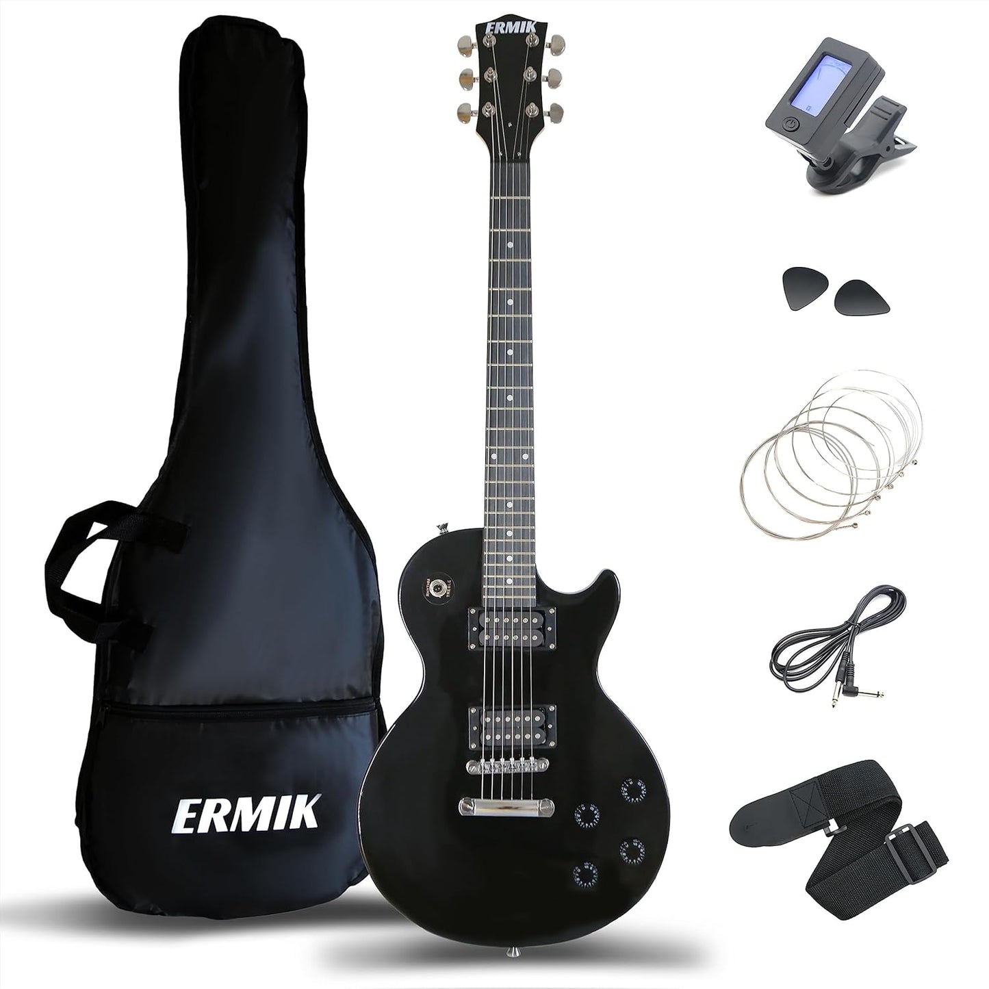 Ermik 39 Inch LP Style Electric Guitar Kit for Beginners