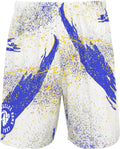 Zubaz Men's 7in Inseam NFL Shorts in Vibrant Camo, Zebra & Confetti