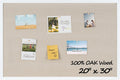 Fun Memories Cork Board Bulletin Board 20 x 30 in Oak Frame - Classic
