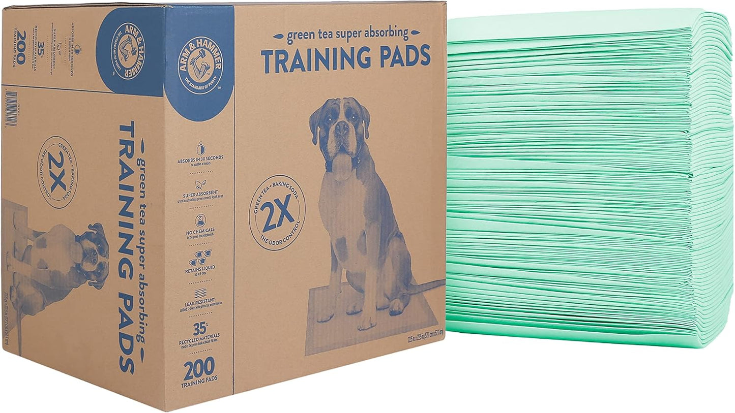 Super Absorbent Green Tea Dog Training Pads for Odor Control