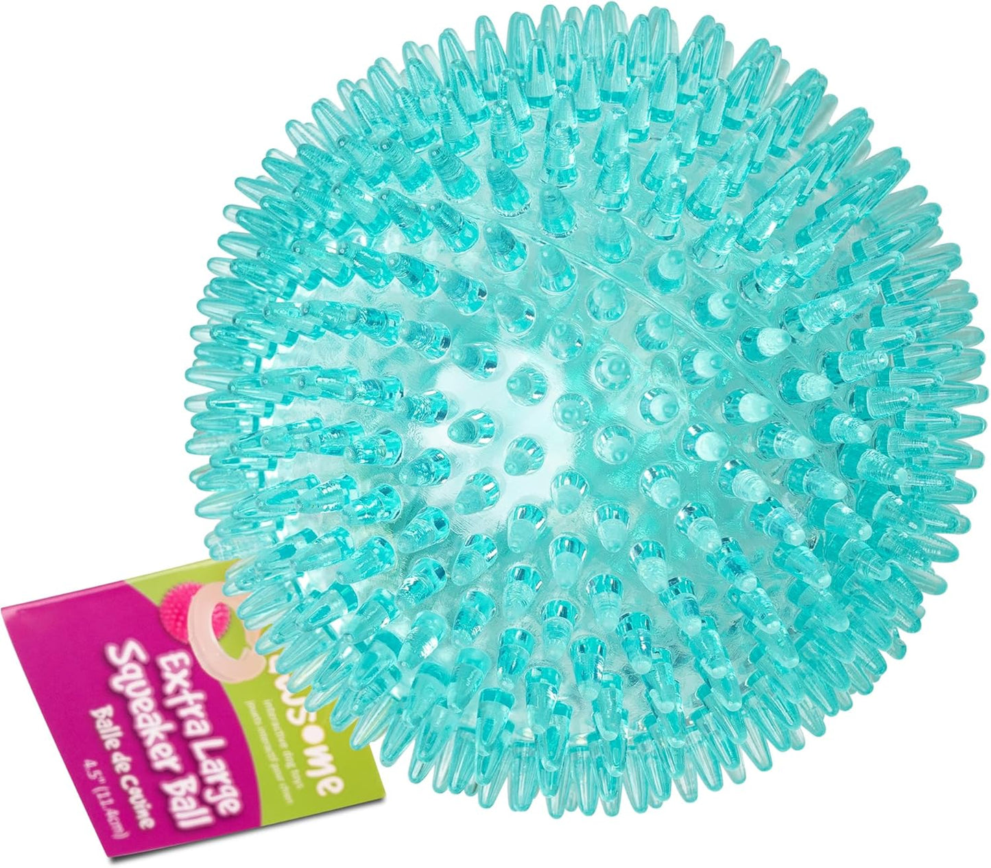 Extra Large Spiky Squeaker Ball - Promotes Dental Health!
