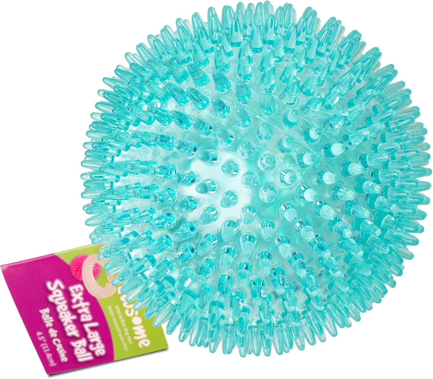 Extra Large Spiky Squeaker Ball - Promotes Dental Health!
