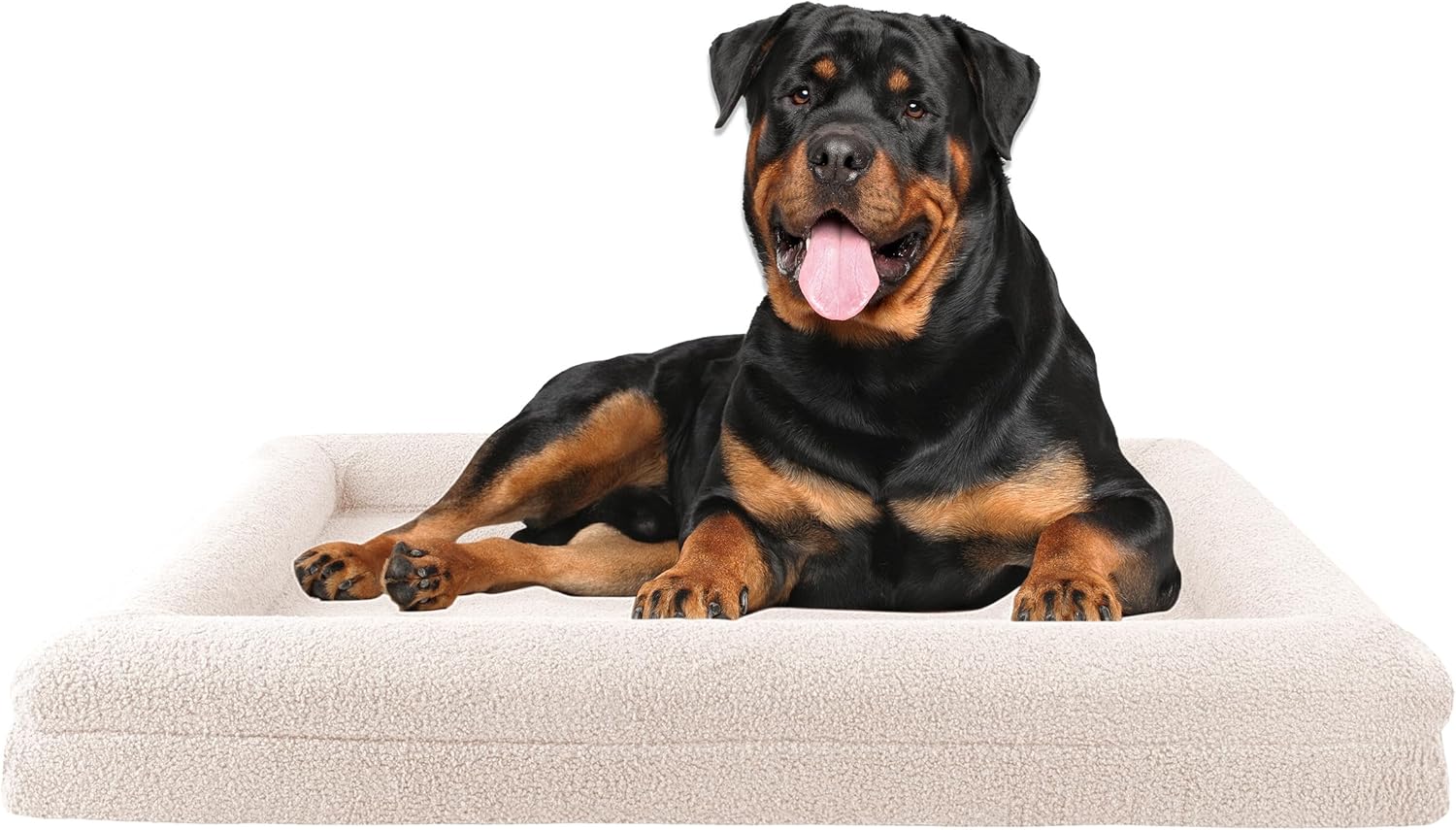 PETMAKER Orthopedic Pet Bed for Large Dogs with Bolster Support