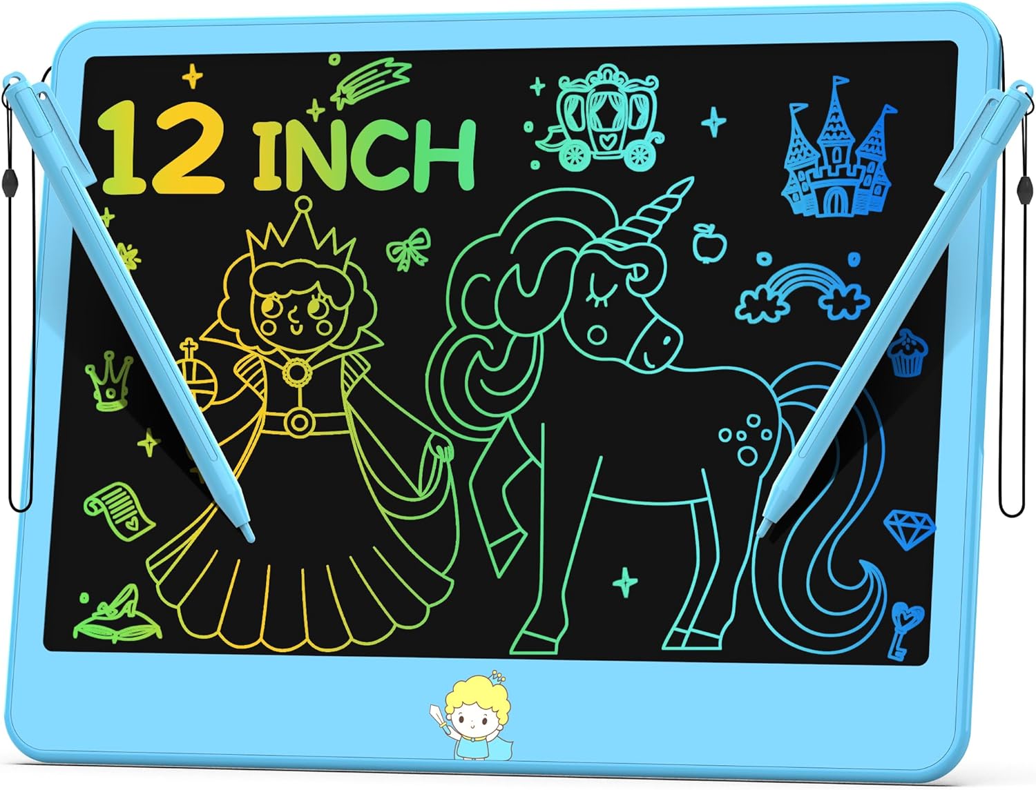 12 Inch LCD Writing Tablet - Erasable Doodle Board for Kids