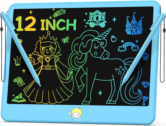 12 Inch LCD Writing Tablet - Erasable Doodle Board for Kids
