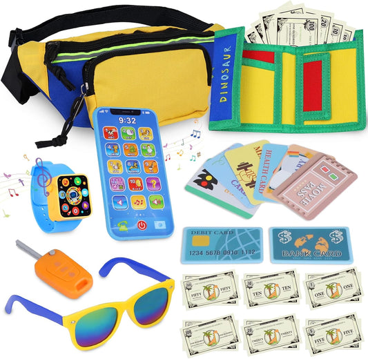 Little Boys Dino Wallet Set: Play, Learn & Explore!