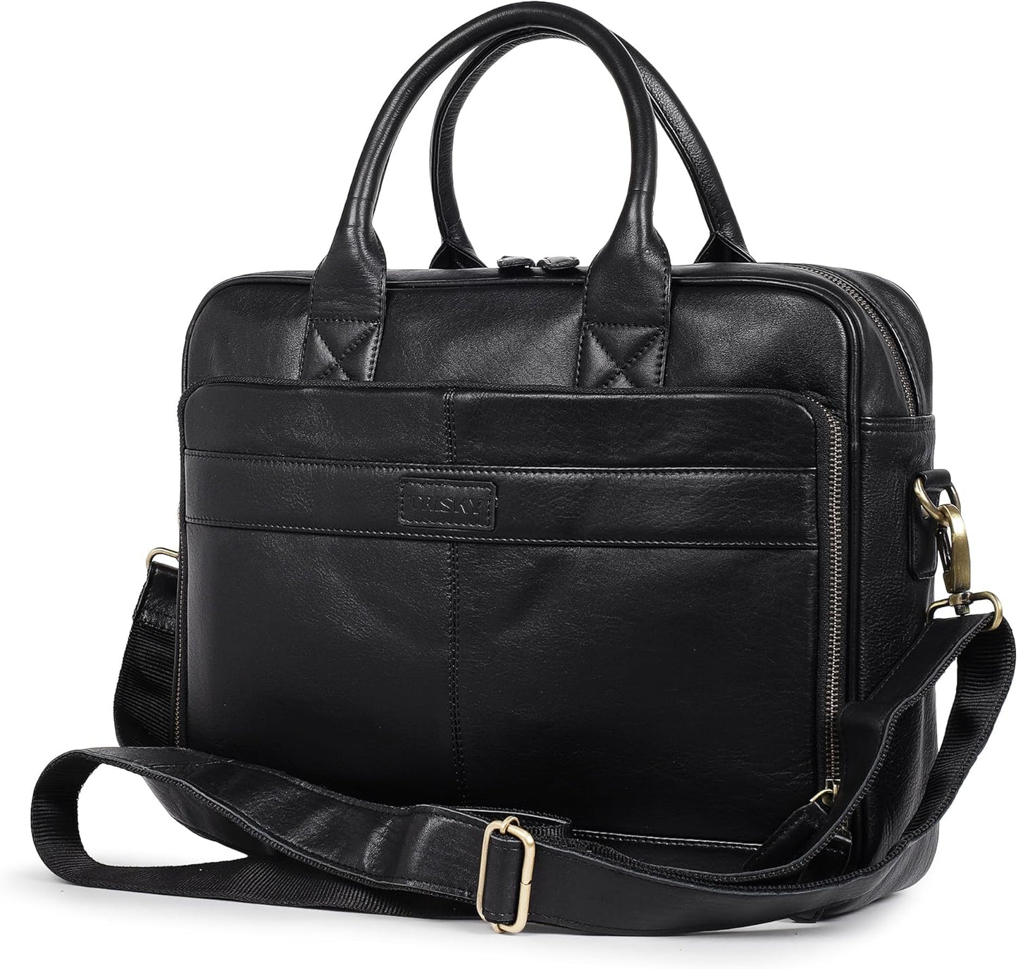 Premium Leather Laptop Bag for Men and Women - Stylish Briefcase