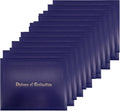 Imprinted Diploma Cover for Certificate 8.5in x 11in Purple - 12 Pack