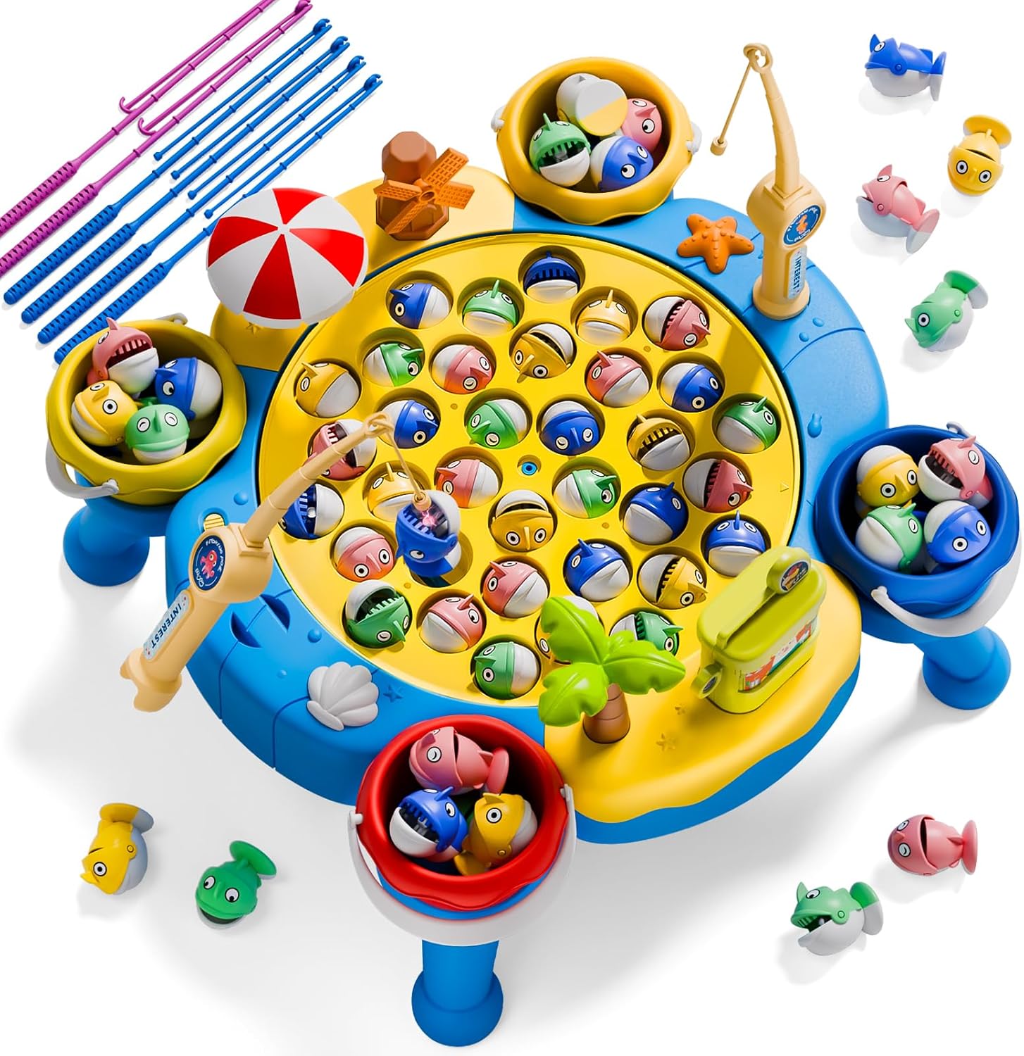 Magnetic Fishing Game for Kids - 70 PCS Fun Fishing Toy