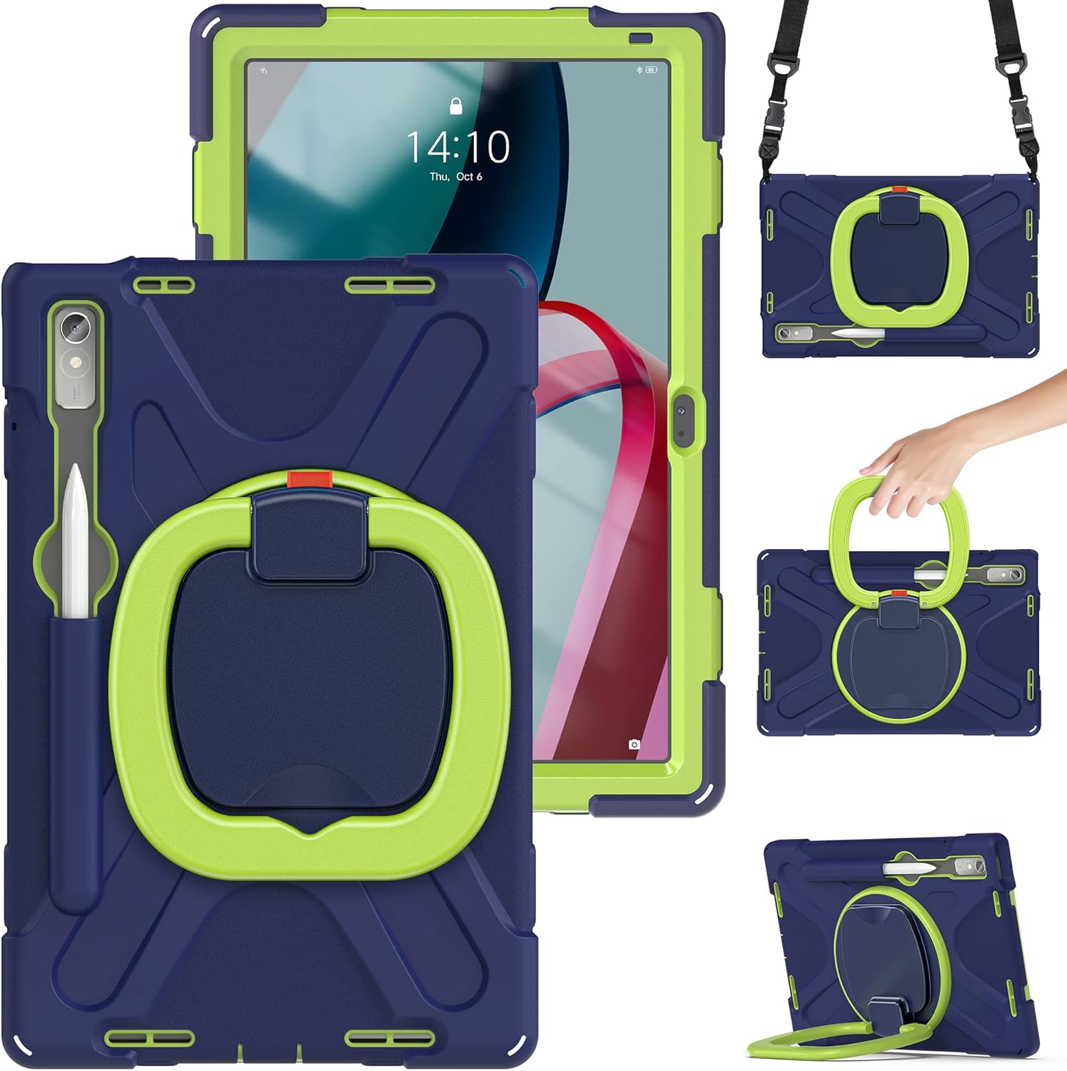 Lenovo Tab P11 Pro 2nd Gen Case with 360 Rotating Grip