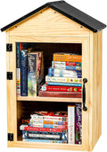 Little Library Box Outdoor 2-Tier Book Exchange - Weatherproof Book