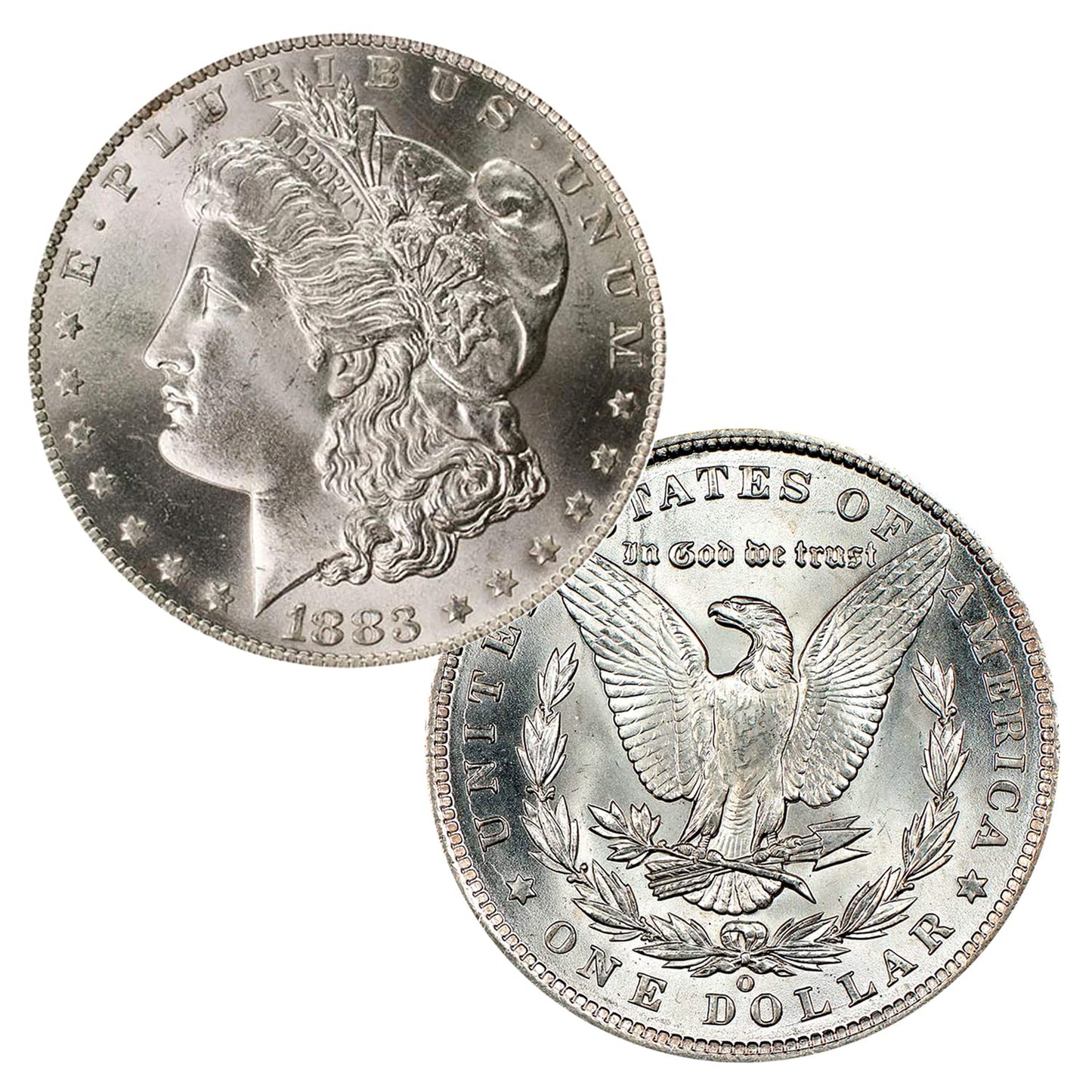 1883 O Morgan Dollar - Brilliant Uncirculated 90% Silver Coin
