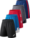 Mens Quick Dry Athletic Basketball Shorts 9in Inseam - 5 Pack