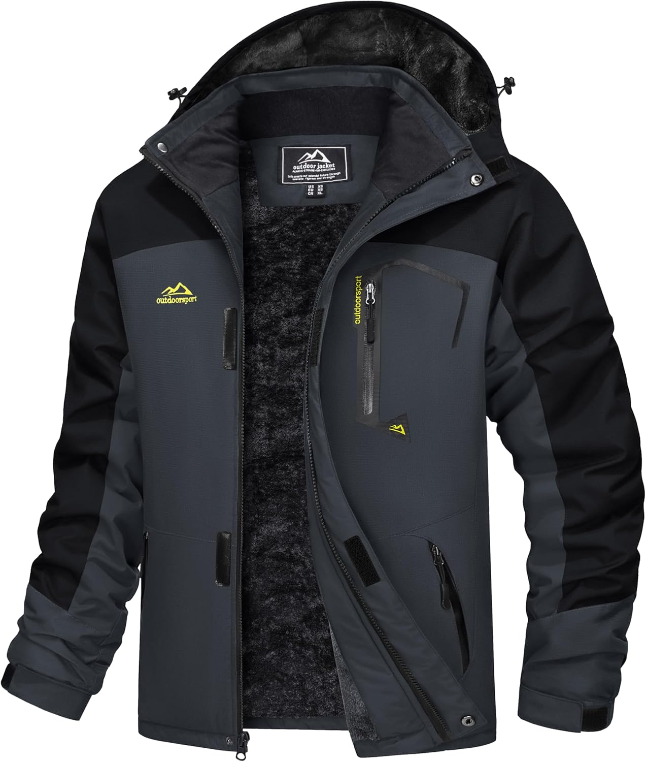 MAGCOMSEN Men's Winter Coats Water Resistant Ski Snow Jacket