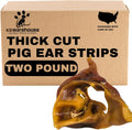 Pig Ears Strips 32oz USA Packed - Natural Pork Dog Treats