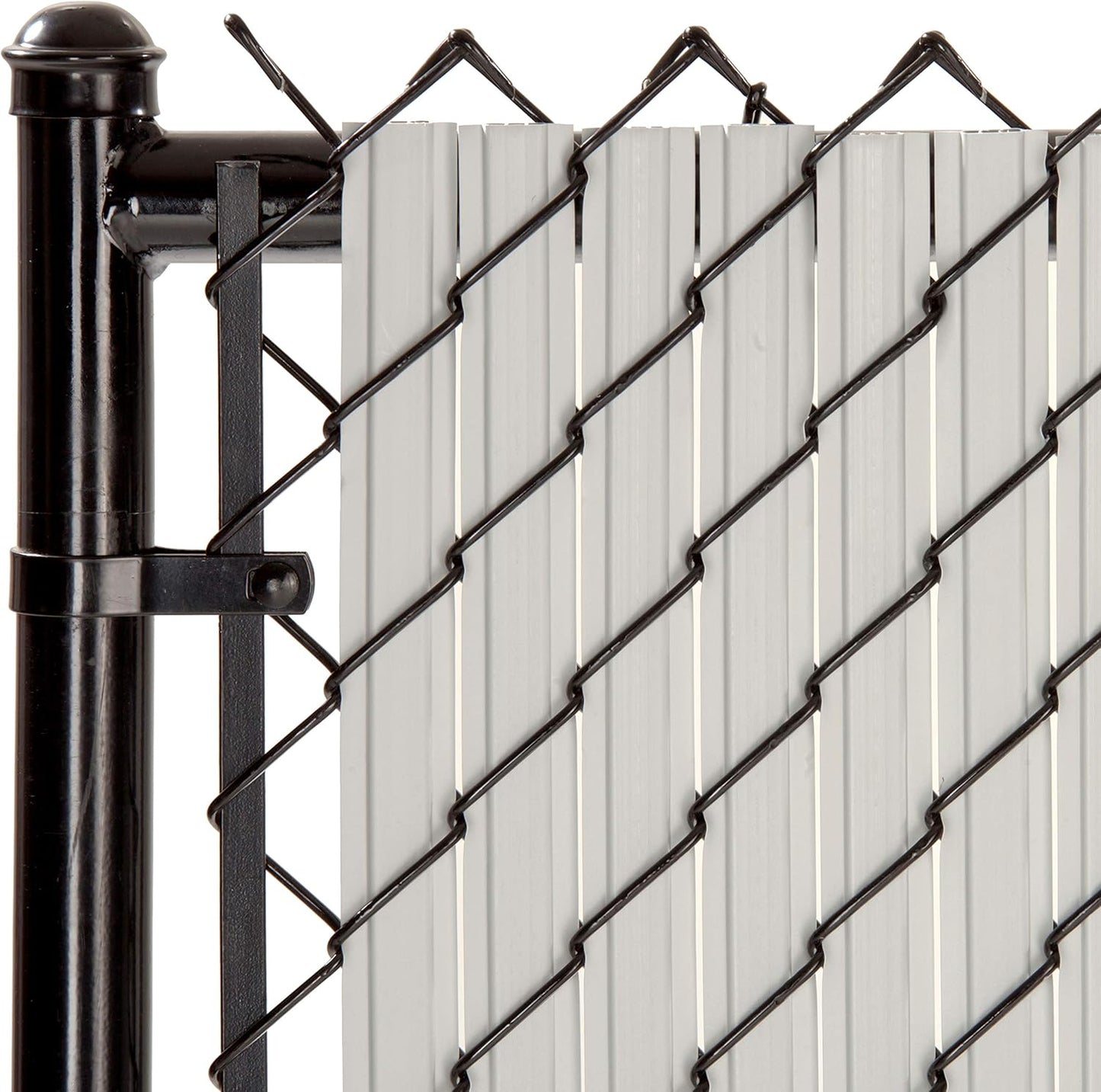 SoliTube Slat Privacy Inserts for Chain-Link Fence - Gray