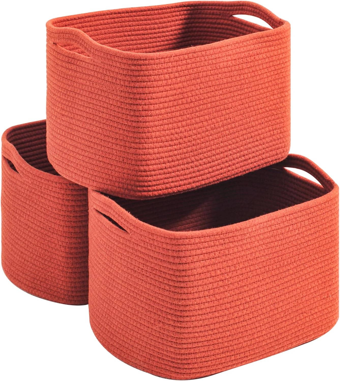 Woven Cotton Rope Storage Baskets for Organizing Your Home