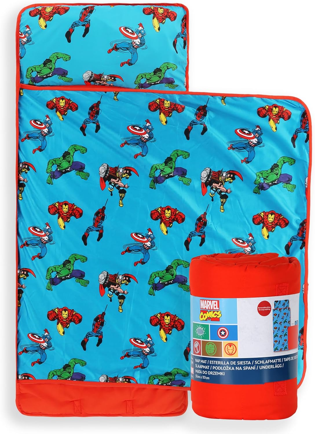 Jay Franco Kids Nap Mat with Pillow & Blanket for Sleepovers