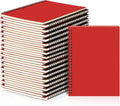 Yahenda 36 Pcs Spiral Notebook A5 Lined Notebooks - Bulk Red Pack