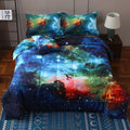 Twin Galaxy Comforter Set 6 Piece Bed in a Bag - Starry Space Theme