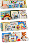 X-cosrack 24 Inch Wall Mounted Kids Bookshelf - Space-Saving Floating
