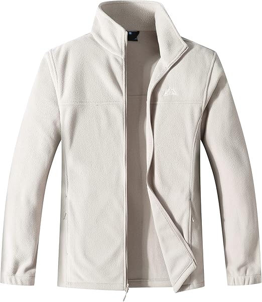 GIMECEN Men's Lightweight Full Zip Soft Polar Fleece Jacket