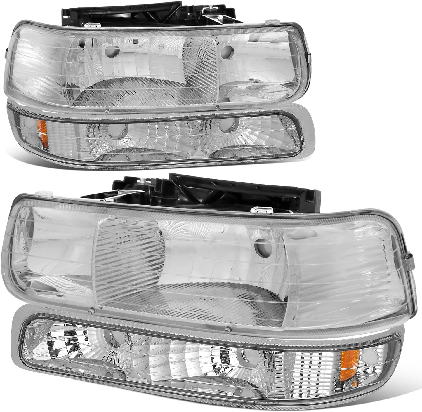 Auto Dynasty Headlights Assembly for 1999-2006 Chevy Models