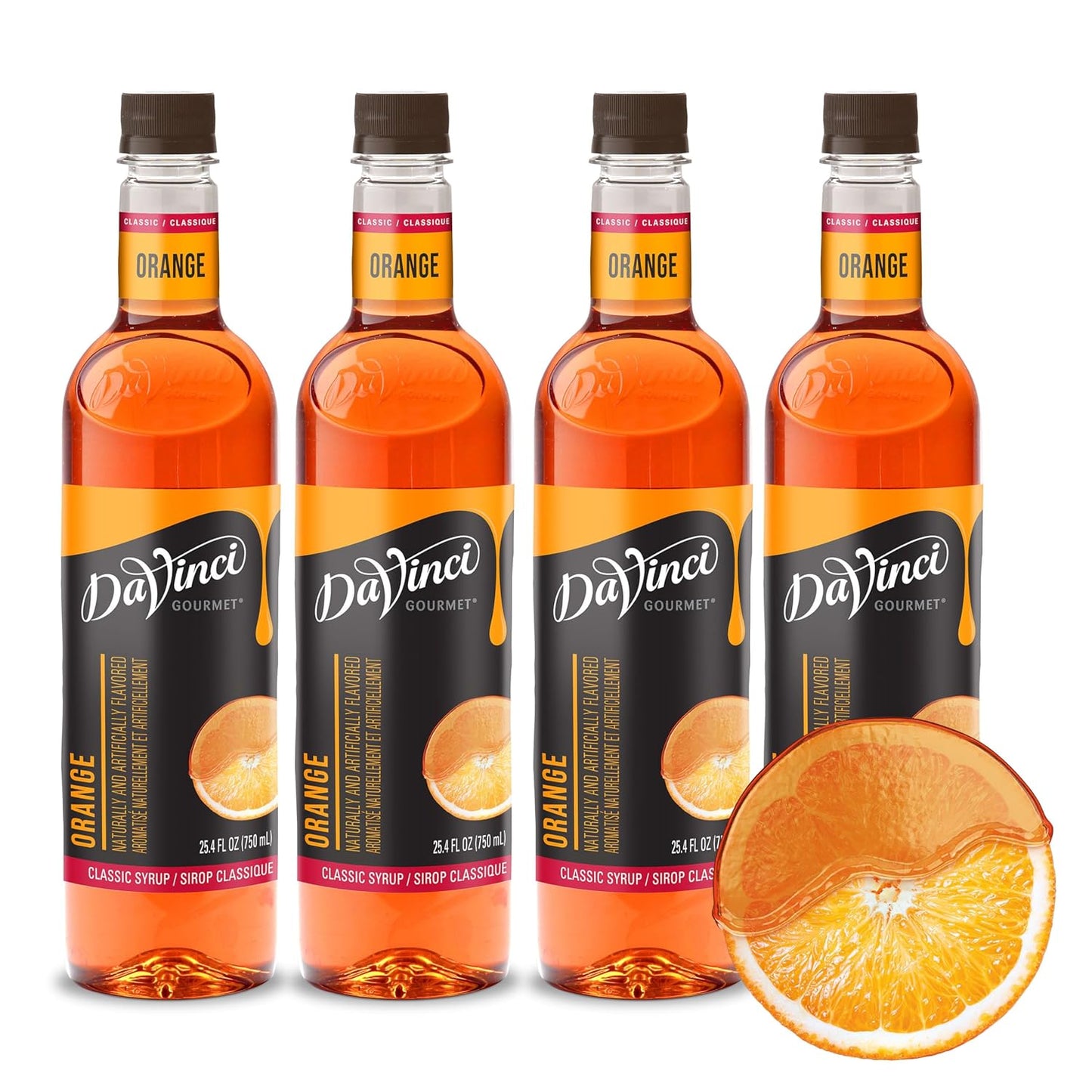 DaVinci Gourmet Classic Orange Syrup for Flavorful Beverages