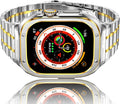 Stainless Steel Watch Band with Rugged Case for Apple Watch Ultra 49mm