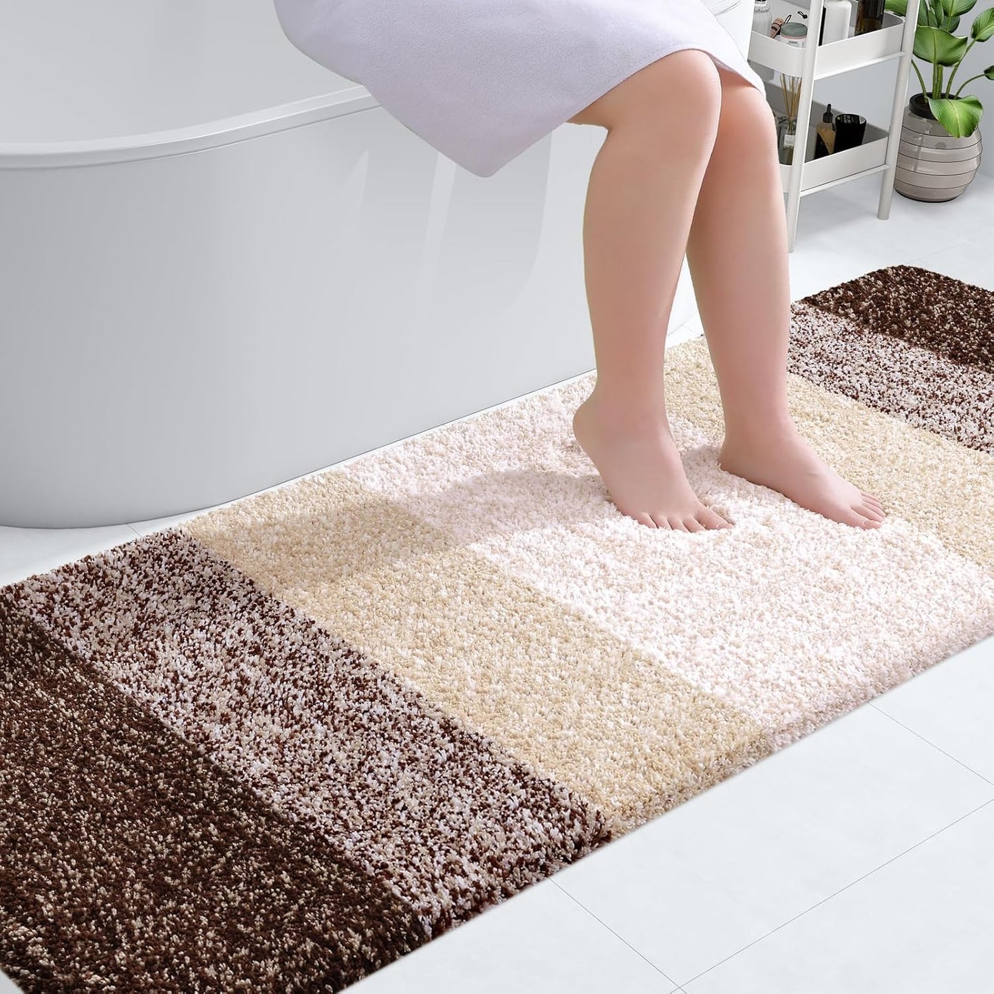 OLANLY Bathroom Runner Rugs 70x24 for Luxurious Comfort