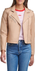 Levi's womens The Classic Faux Leather Moto Jacket (Style RKP5)