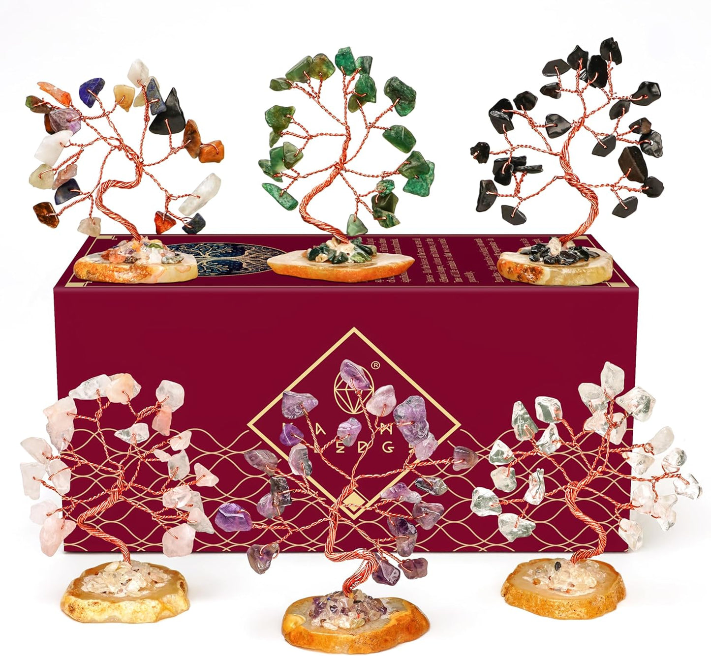 Crystal Tree for Positive Energy with 7 Chakra Stones and Healing
