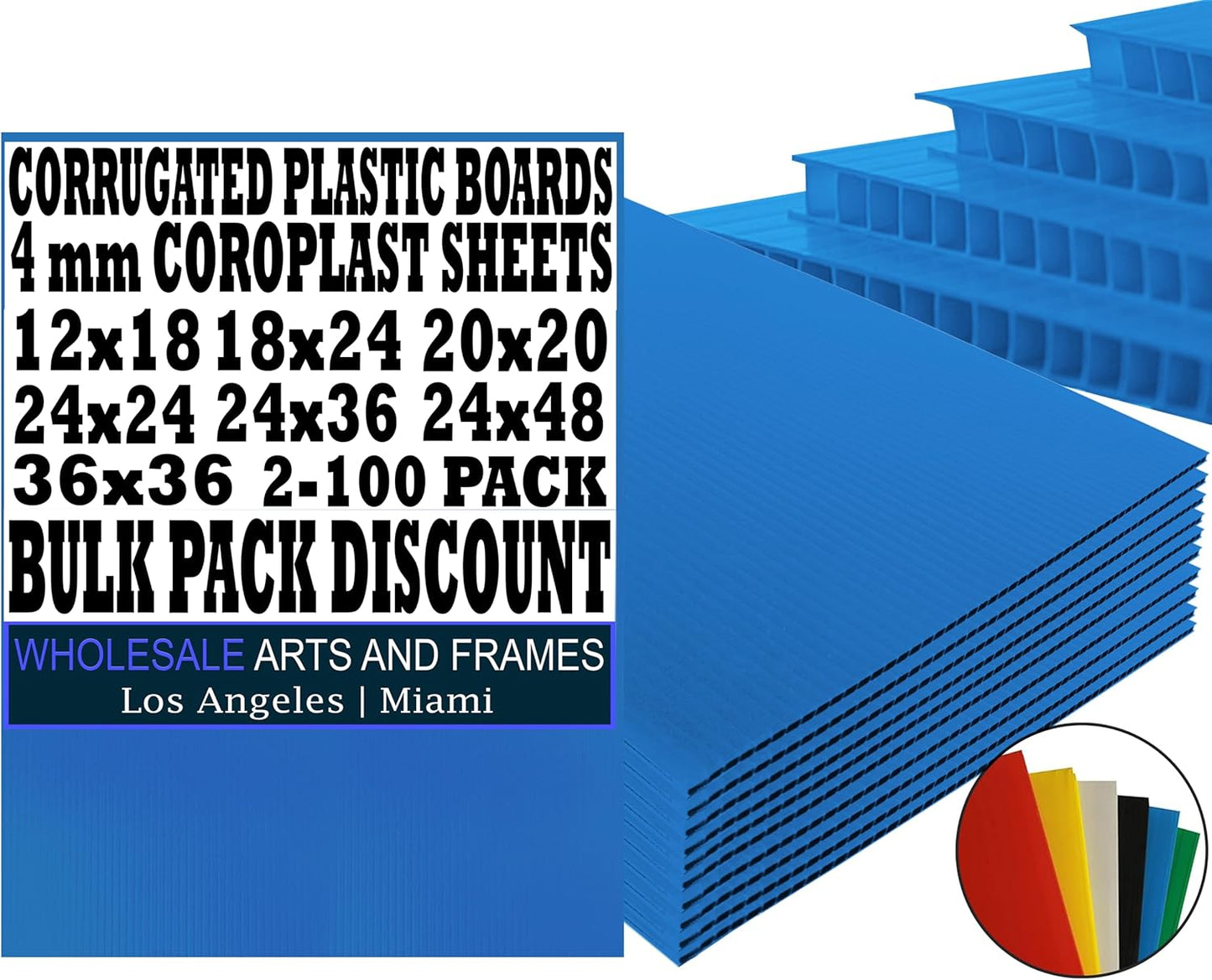 Durable 20x20 Corrugated Plastic Board for Versatile Uses