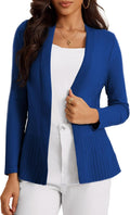 Women's Casual Open Front Sweater Cardigan - Soft Rib Knit Draped