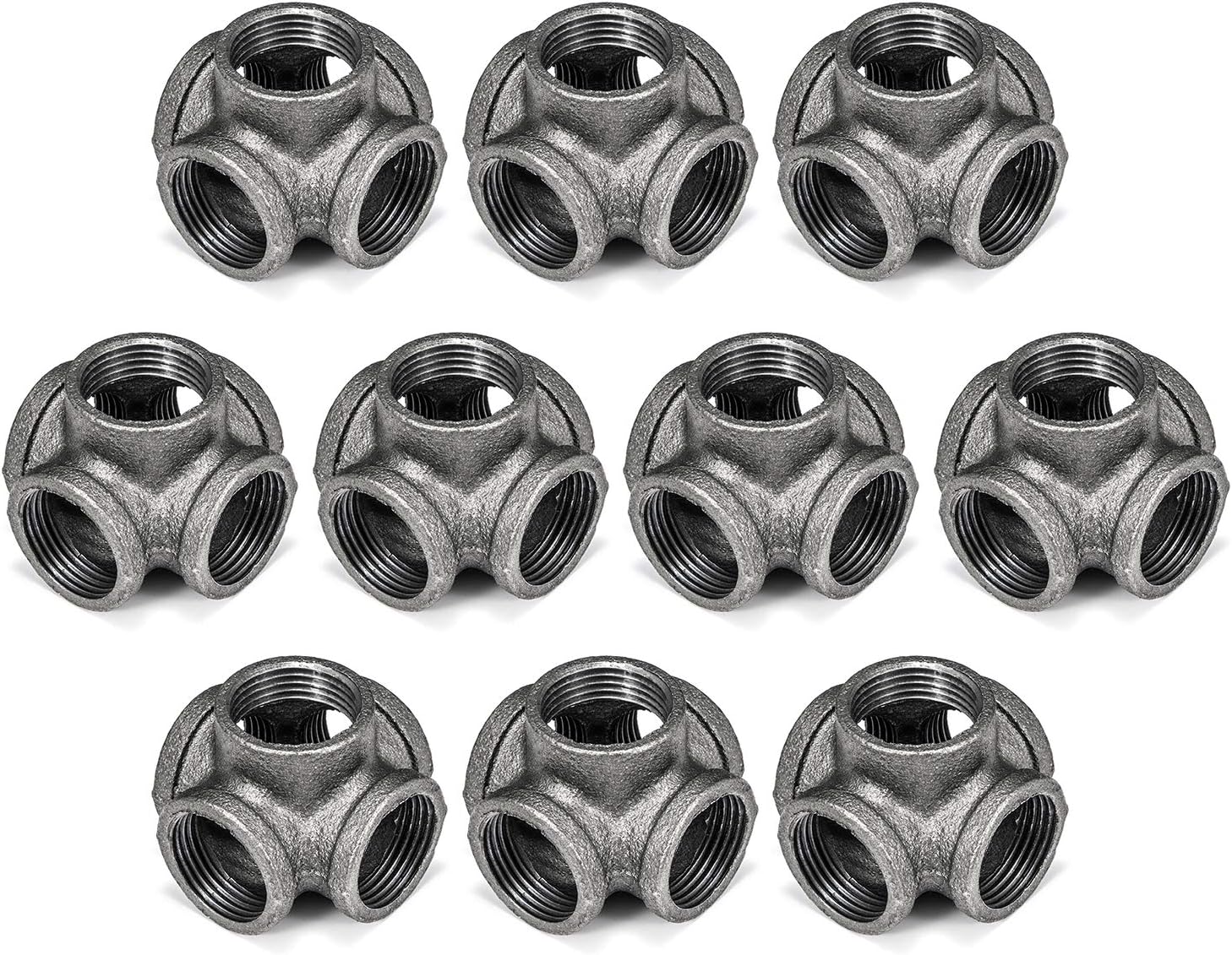 1 in 5-Way Side Outlet Tee for Industrial Pipe and DIY Projects
