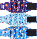 Paw Legend Washable Dogs Diapers Male Dog Belly Bands - 3 Pack Small