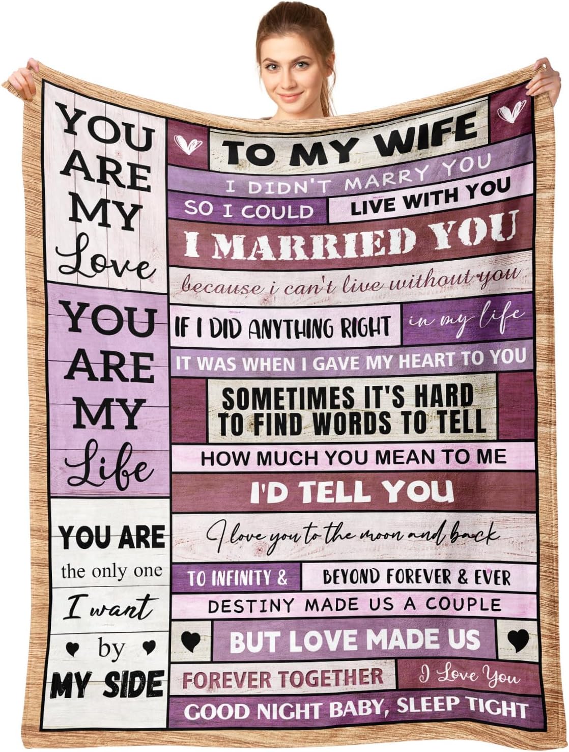 Romantic Blanket Gift for Wife - Special Occasion Surprise!