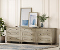 WAMPAT 9-Drawer Dresser for Bedroom - Multipurpose Storage Stable