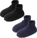 BenSorts Men Fuzzy Slipper Socks with Grippers - Warm Non Slip