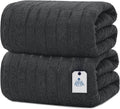 DAN RIVER Pack of 2 Bath Sheet 35x70 in Oversized - Plush, Quick-Dry