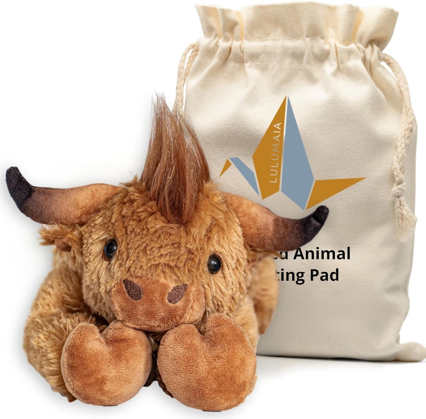 Highland Cow Microwavable Heating Pad - Stress Relief Gift