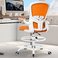 FelixKing Drafting Chair Tall Office Chair with Footrest Ring
